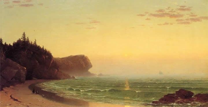 Alfred Thompson Bricher Seascape Sunset